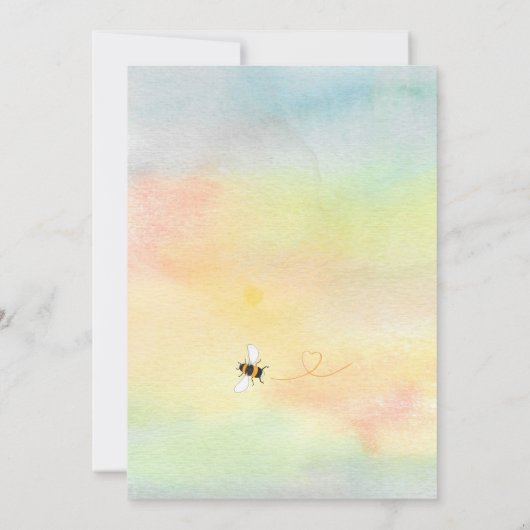 Uitnodiging tot het indienen van Baby showers met  (Achterkant)