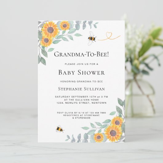 Uitnodiging tot het indienen van Baby showers met  (Staand voorkant)