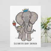 Uitnodiging tot het indienen van Baby showers met  (Staand voorkant)