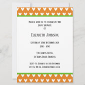 Uitnodiging tot het indienen van Baby showers met  (Achterkant)