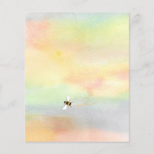 Uitnodiging tot het indienen van Baby showers op b (Achterkant)