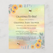 Uitnodiging tot het indienen van Baby showers op b (Voorkant)