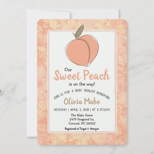 Uitnodiging tot het indienen van Baby showers op b (Voorkant)