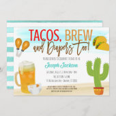 Uitnodiging tot het indienen van Baby showers Taco (Voorkant / Achterkant)