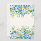 uitnodiging tot het indienen van Baby showers van  (Achterkant)