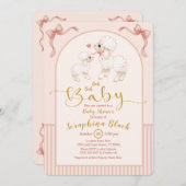 Uitnodiging tot het indienen van Baby showers van (Voorkant / Achterkant)