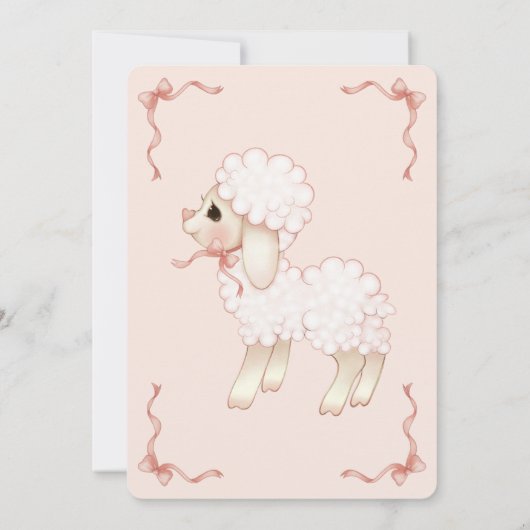 Uitnodiging tot het indienen van Baby showers van  (Achterkant)