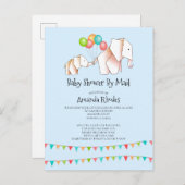 Uitnodiging tot het indienen van Baby showers via  (Voorkant / Achterkant)