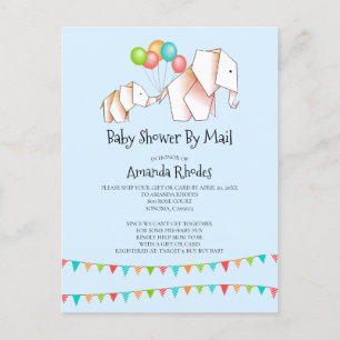 Uitnodiging tot het indienen van Baby showers via  Briefkaart