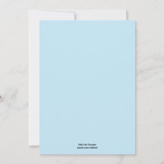 Uitnodiging tot het indienen van Baby showers voor (Achterkant)