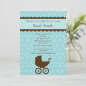 Uitnodiging tot het indienen van Baby showers voor (Staand voorkant)