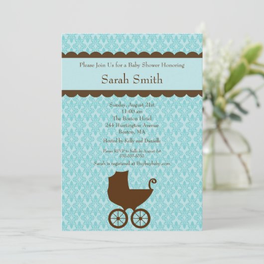 Uitnodiging tot het indienen van Baby showers voor (Staand voorkant)