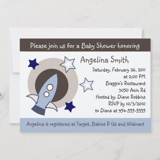 Uitnodiging tot het indienen van Baby showers voor (Voorkant)