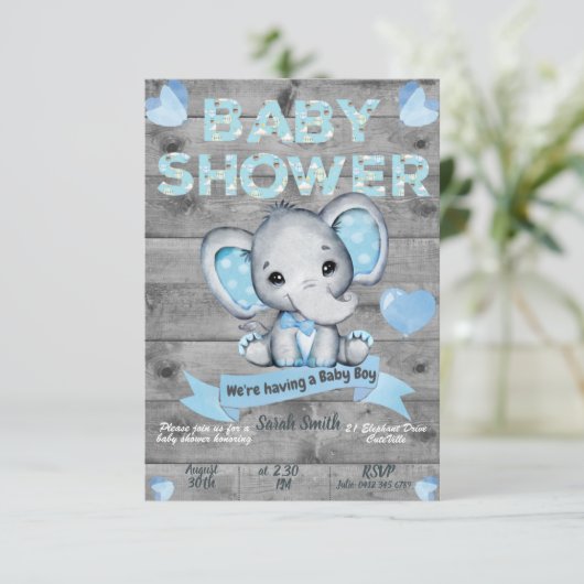Uitnodiging tot het indienen van Baby showers voor (Staand voorkant)