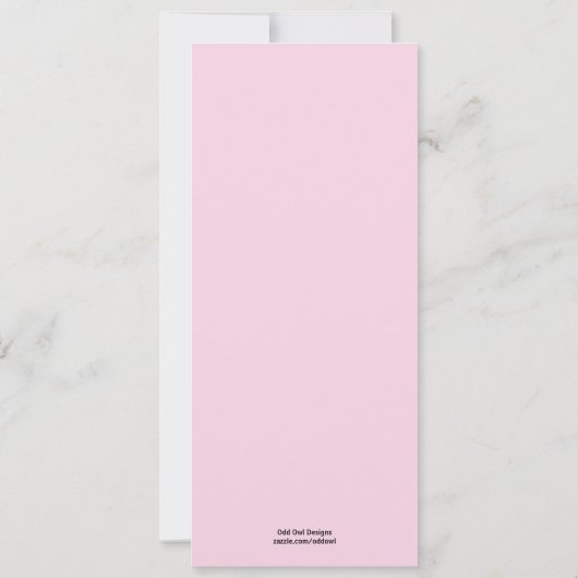 Uitnodiging tot het indienen van Baby showers voor (Achterkant)