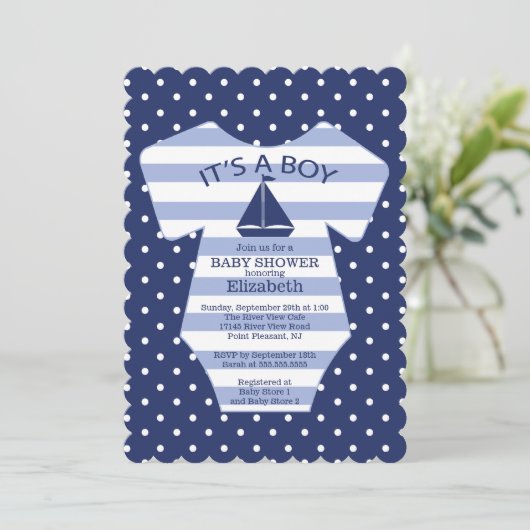 Uitnodiging tot het indienen van Baby showers voor (Staand voorkant)