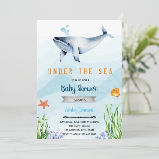 Uitnodiging tot het indienen van baby showers voor (Staand voorkant)