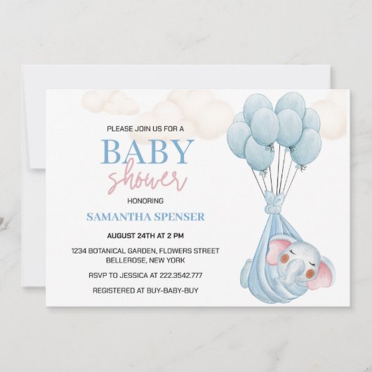 Uitnodiging tot het indienen van Baby showers voor (Voorkant)