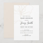 Uitnodiging tot het indienen van baby showers voor (Voorkant / Achterkant)