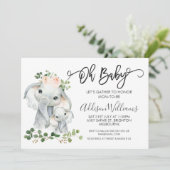 Uitnodiging tot het indienen van Baby showers voor (Staand voorkant)