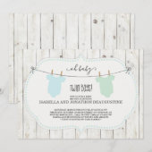 Uitnodiging tot het indienen van Baby showers voor (Voorkant / Achterkant)