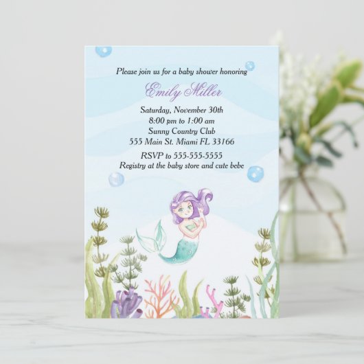 uitnodiging tot het indienen van Baby showers voor (Staand voorkant)