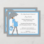 Uitnodiging tot het indienen van blauwe en grijze  (Voorkant / Achterkant)