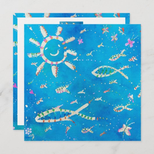 Uitnodiging tot het indienen van "blauwe vis" (Voorkant / Achterkant)