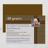 Uitnodiging tot het indienen van boetes in bruine (Voorkant / Achterkant)