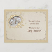 Uitnodiging tot het indienen van bruine en goudfle (Voorkant)