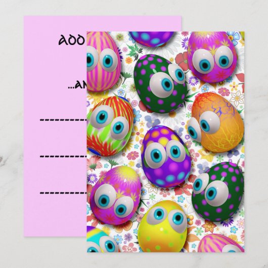 Uitnodiging tot het indienen van Cartoons voor paa (Voorkant / Achterkant)