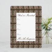  uitnodiging tot het indienen van chocolade-papier (Staand voorkant)