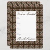  uitnodiging tot het indienen van chocolade-papier (Voorkant / Achterkant)