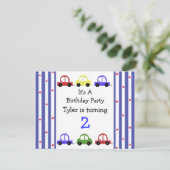 Uitnodiging tot het indienen van Cute Racing Zar (Staand voorkant)