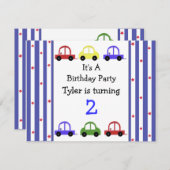 Uitnodiging tot het indienen van Cute Racing Zar (Voorkant / Achterkant)