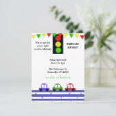 Uitnodiging tot het indienen van Cute Racing Zar (Staand voorkant)