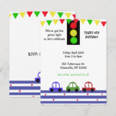 Uitnodiging tot het indienen van Cute Racing Zar (Voorkant / Achterkant)