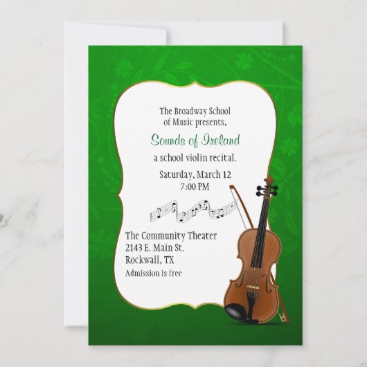 Uitnodiging tot het indienen van de Irish Theenmaa (Voorkant)