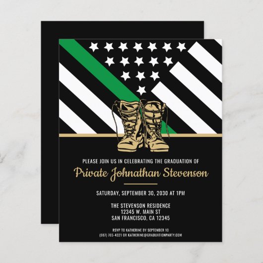 Uitnodiging tot het indienen van een Afstuderen vo (Voorkant / Achterkant)