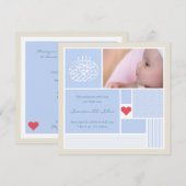 Uitnodiging tot het indienen van een baby (Voorkant / Achterkant)