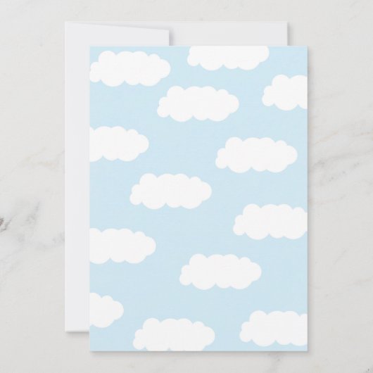 Uitnodiging tot het indienen van een Baby shower v (Achterkant)