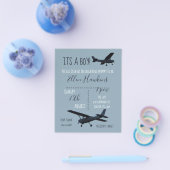 Uitnodiging tot het indienen van een Baby shower v Flyer (Enkel)