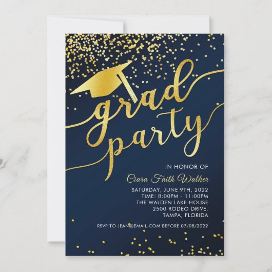 Uitnodiging tot het indienen van een blauwe goudma (Voorkant)