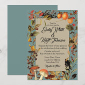 Uitnodiging tot het indienen van een blauwe-grensw (Voorkant / Achterkant)