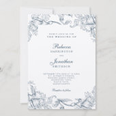  uitnodiging tot het indienen van een blauwe grijz (Voorkant)