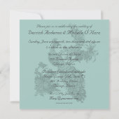  uitnodiging tot het indienen van een blauwe ontwe (Achterkant)