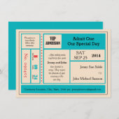 Uitnodiging tot het indienen van een  concertkaart (Voorkant / Achterkant)