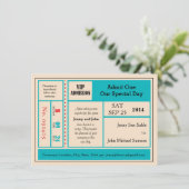 Uitnodiging tot het indienen van een  concertkaart (Staand voorkant)