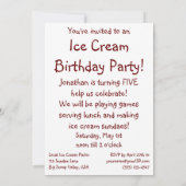 uitnodiging tot het indienen van een feest van de (Achterkant)