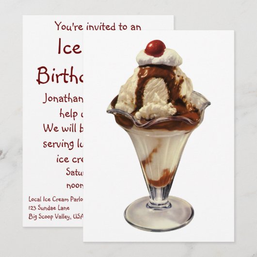 uitnodiging tot het indienen van een feest van de (Voorkant / Achterkant)